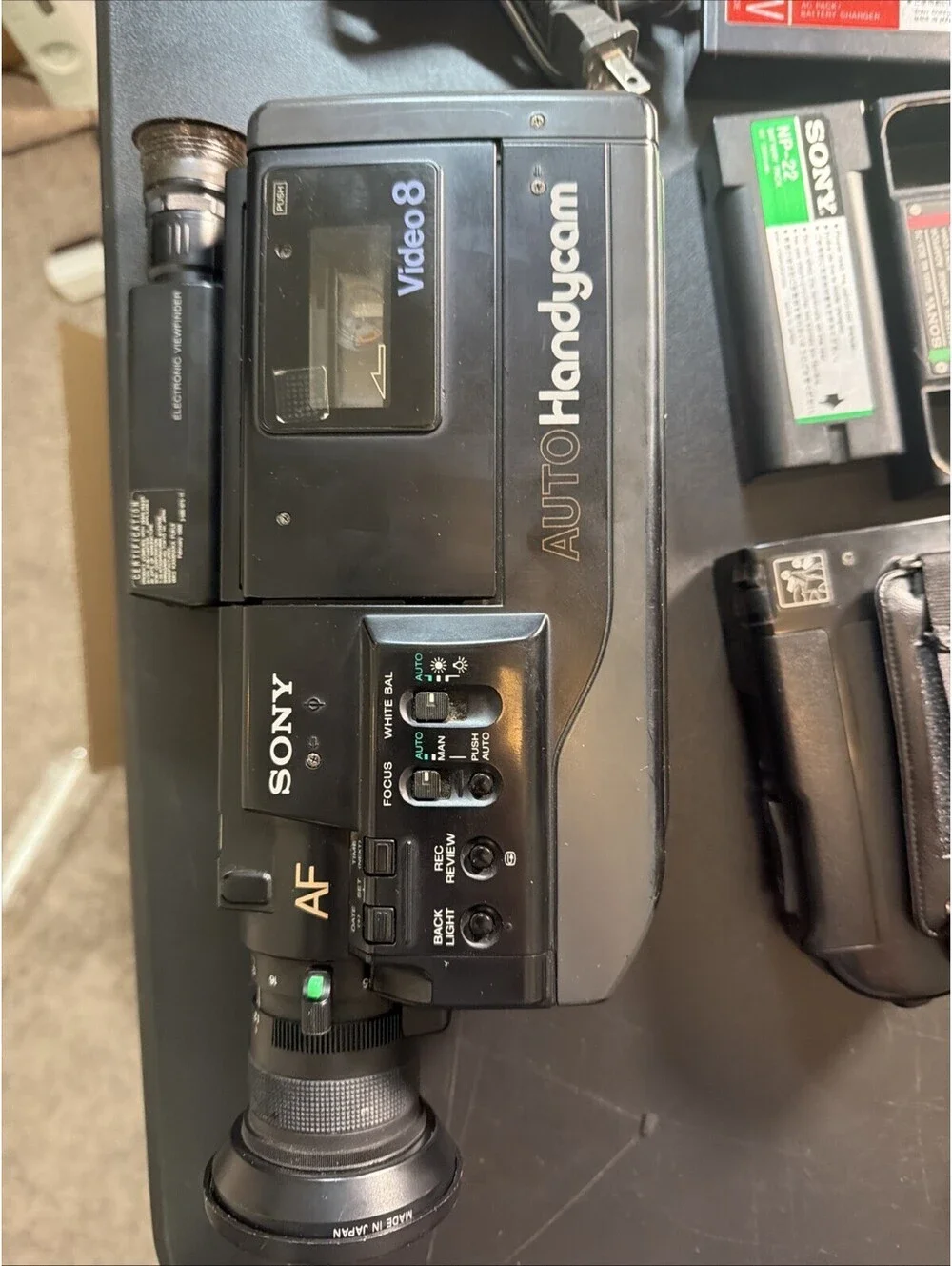 Vintage Sony CCD-V5 Video 8 Camcorder – Complete Original Kit – For Parts/Repair